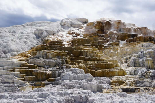 Mammoth Hot Springs in Yellowstone National Park