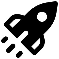 
Missile, vector style of business launch concept 

