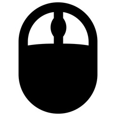 
Computer wireless mouse icon, glyph vector design.
