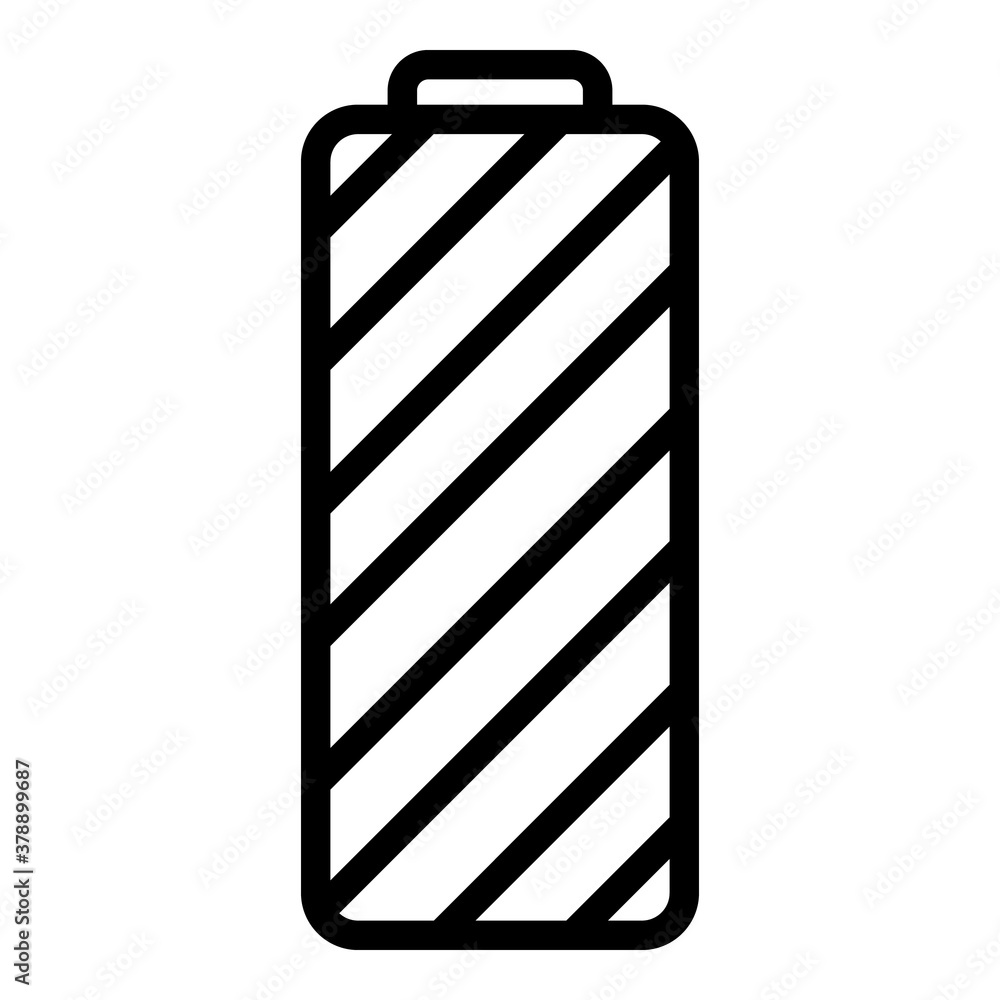 Poster full lithium battery icon. outline full lithium battery vector icon for web design isolated on white