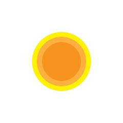 sun illustration design logo