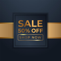 mega flash sales banners with black gold for sales