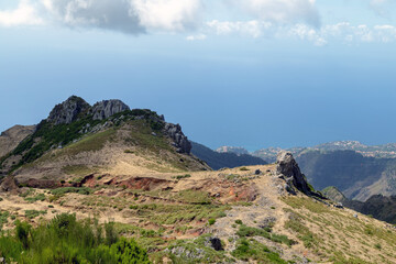Fototapeta na wymiar Mountain-plateau on the island of Madeira, Portugal
