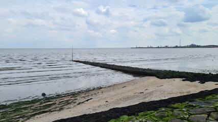 Obraz premium pier on the beach