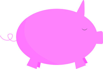 pink piggy bank