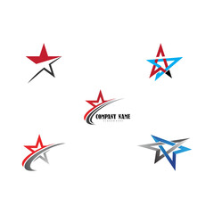 Obraz premium Set Star icon Template