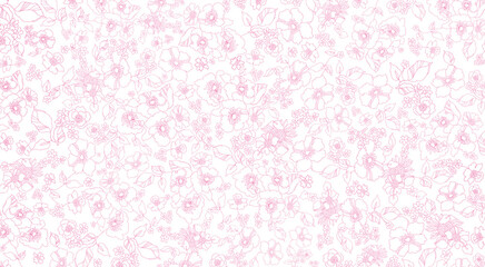 花　線画　アブストラクト　テクスチャ