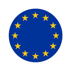 Rounded European Union sign  - obrazy, fototapety, plakaty