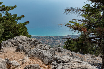 Fototapeta na wymiar Panorama of the island of Cefalonia in Greece