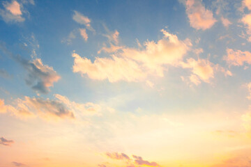 sunrise sky and cloud at morning