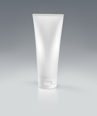 White cream tube, illustration design.