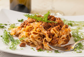 Tagliatelle bolognese