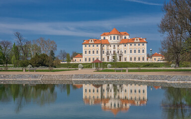 Fototapeta na wymiar Czech Liblice Chateau near Prague city.