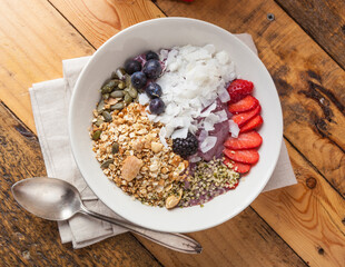 Healthy breakfast bowl