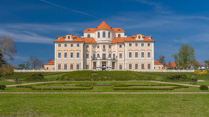 Fototapeta na wymiar Monument chateau Liblice. Liblice is very nice Czech place near Melnik and Prague city.