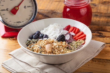 Healthy breakfast bowl