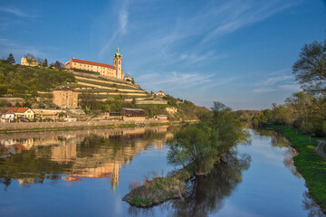 Fototapeta na wymiar Czech castle in Melnik near Prague city.