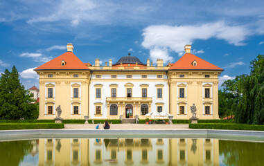 Fototapeta na wymiar Slavkov u Brna Czech chateau near Brno city.