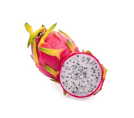 Dragon fruit isolated on white background