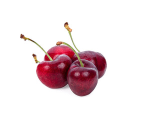 Cherry fruit isolated on white background