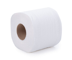 Toilet paper isolated on a white background