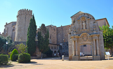 Fototapeta na wymiar Monasterio de San Feliu de Guixols Cataluña España 