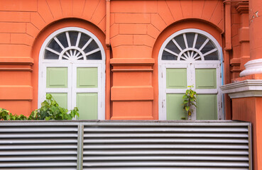  Double Wooden Shutter Windows, Old vintage style