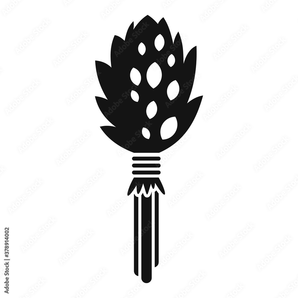 Poster sauna whisk icon. simple illustration of sauna whisk vector icon for web design isolated on white ba