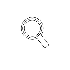 Search icon. File find button. Archive symbol. Logo design element
