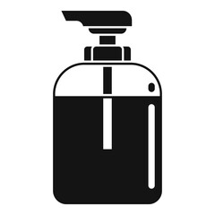 Sauna soap dispenser icon. Simple illustration of sauna soap dispenser vector icon for web design isolated on white background