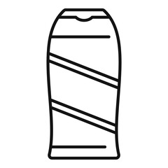 Sauna shampoo icon. Outline sauna shampoo vector icon for web design isolated on white background