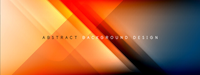 Motion concept neon shiny lines on liquid color gradients abstract backgrounds. Dynamic shadows and lights templates for text