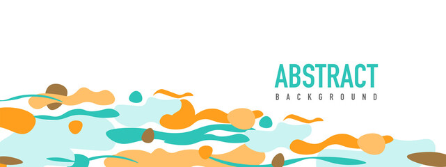 Trendy liquid style shapes abstract design, dynamic vector background for placards, brochures, posters, web landing pages, covers or banners