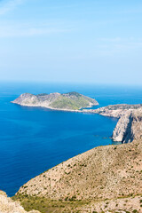 Jagged coast of the island of Kefalonia