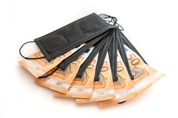 Covid-19 masks and money