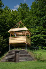 wooden tower for children in Romania