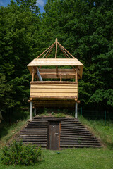 Fototapeta na wymiar wooden tower for children in Romania