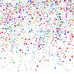 Red and Yellow Serpentine Celebrate Vector White 