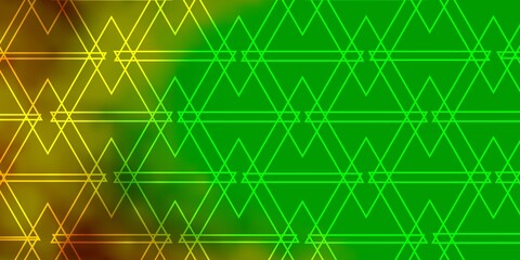 Dark Multicolor vector background with lines, triangles. Smart design in abstract style with gradient triangles. Template for landing pages.