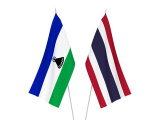 Thailand and Lesotho flags