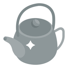 
A thick cloth for teapot to keep tea warm, icon of tea cozy 
