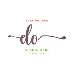logo layout DO. simple, elegant, easy to understand and authoritative