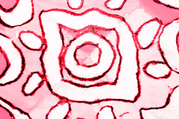 Passion Tie And Dye Fabric. Rich Red Dirt