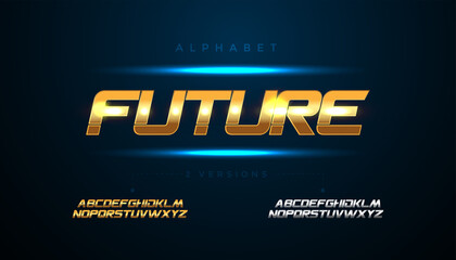 Future abstract modern urban alphabet fonts. Typography sport, simple, technology, fashion, digital, future creative logo font. vector illustration