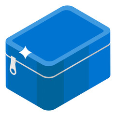 
Isometric design of cosmetic bag icon
