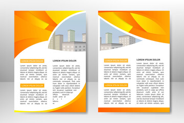 Flyer template design for business brochure, poster, booklet, presentation, annual report, magazine cover, team educational training. A4 vector