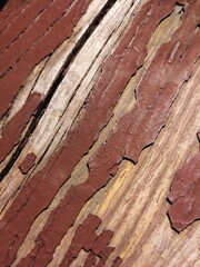 old wood texture with peeling paint