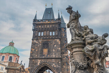 Fototapeta premium Prague - Charles bridge, Czech Republic