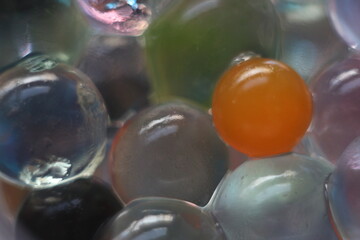 A close up of a glass bowl