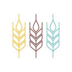 Oat symbol vector. sign. logo design. wallpaper.